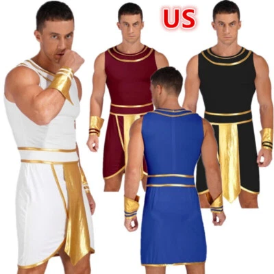 Fantasia masculina de toga grega festa adulta toga romana luxo cosplay fantasia roupa - Imagem 1 de 4
