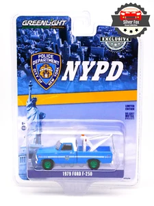 Camión Ford F-250 1979 Greenlight Policía de Nueva York Nueva York Policía Nueva York Exclusivo Chase Escala 1/64 - Imagen 1 de 3