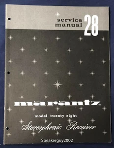 Original Marantz 28 / Stereo Receiver Service Manual - Picture 1 of 1