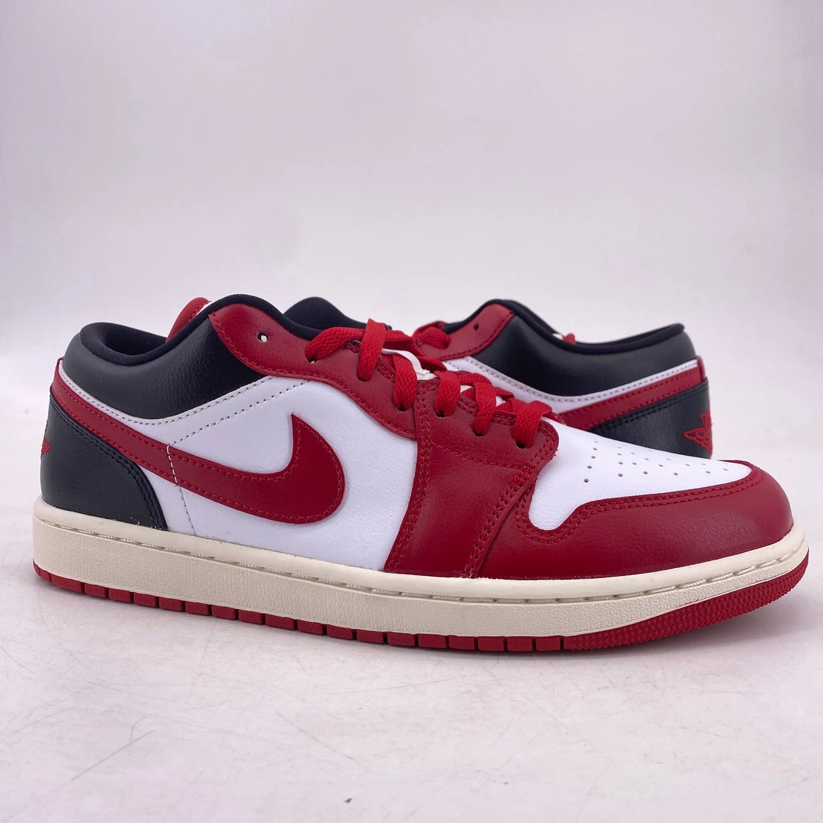 Jordan 1 Low Black White Gym Red W | eBay