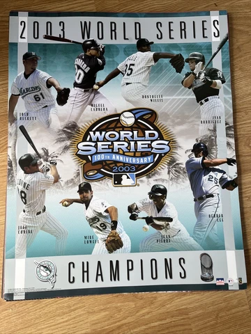 Florida Marlins 2003 World Series Champions Vintage Commemorative 16 x 20 POSTER Cover