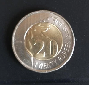 INDIA 2020 TWENTY RUPEES AGRICULTURE CIRCULATED COIN. - Picture 1 of 2