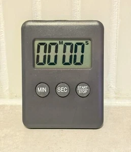 Magnetic Kitchen Timer Digital Alarm Count Down Sport Clock Cook Stick Large - Picture 1 of 4