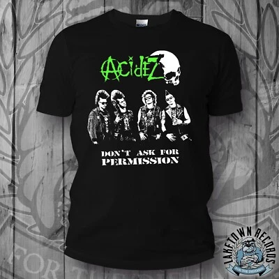 ACIDEZ - BAND T-Shirt S-4XL Punkshirt Punkrock CASUALTIES TOTAL CHAOS Exploited - Bild 1 von 2