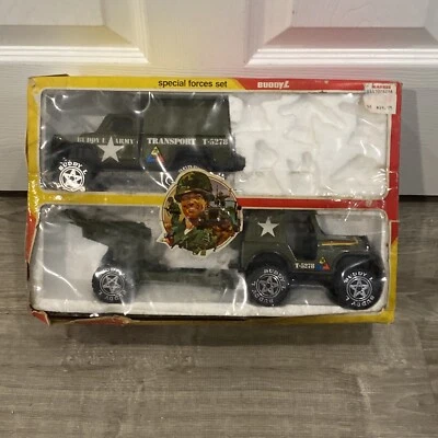 Jeep Buddy L Fuerzas Especiales Ejército Transporte Acero Prensado HK Raro 1981 Incompleto Foto 1 de 4