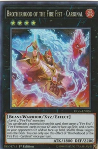 YUGIOH HOLO CARD BROTHERWOOD OF THE FIST CARDINAL FIGA-EN026 1ST EDITION - Picture 1 of 1