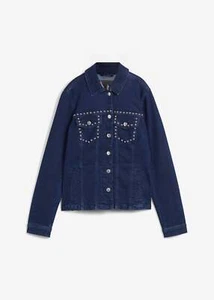 Jeansjacke mit Nieten Gr. 40 Blau Denim Damenjacke Langarm Jeans-Jacke Neu* - Bild 1 von 1
