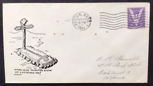 U.S.A. STAMP SG902 3CENT VIOLET 1944 ON RARE COVER - Picture 1 of 6
