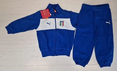 10179 ITALIA PUMA ITALIA TUTA BABY INFANT GIACCA PANTALONE 740393 01 - Immagine 1 di 3