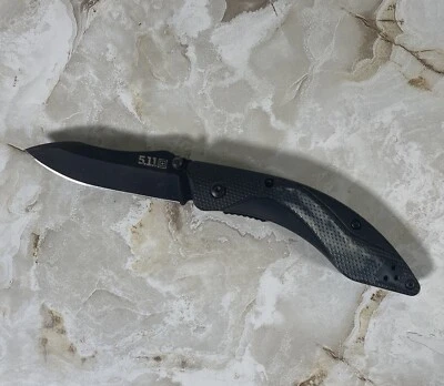 5.11 Trusted By Professionals 2012 Pocket Knife Liner Lock Plain Edge Blade - Image 1 of 4