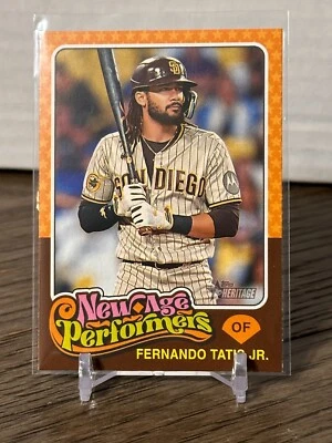 2024 Topps Heritage New Age Performers Fernando Tatis Jr San Diego Padres #NAP-6 - Image 1 of 2