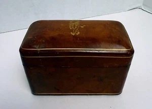 VINTAGE Leather Double Playing Card Box Florence Italy LEATHER V - Picture 1 of 16