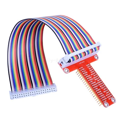1Stks T-Shaped Breakout Expansion Board + 40Pin GPIO Cable for Raspberry Pi 2、B+ - Bild 1 von 4
