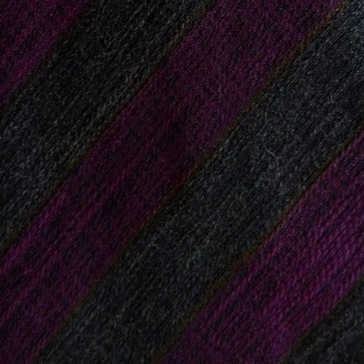 Corbata de lana a rayas gris púrpura vintage delgada Foto 1 de 4