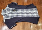 Le Fash, New, short sleeve shirt, plaid Medium