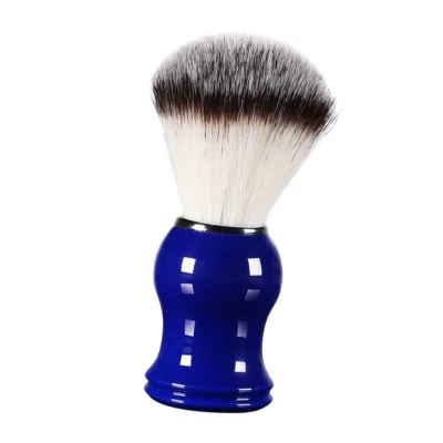 Blue Resin Handle Hair Beard Shaving Brush for Men Mustache Grooming Tool