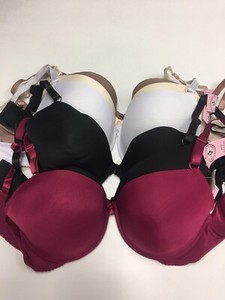 110929)NWT 6pcs Lot Paris Pink Woman Full Coverage Light Padded Bras Size:44DD