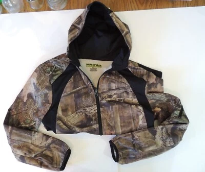 Pequeño Mossy Oak Pursuits Ligero Camuflaje Chaqueta Bolsillos con Cremallera Capucha Foto 1 de 2
