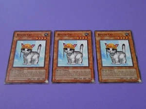 Yu-Gi-Oh! 3 X FET-EN033 Rescue Cat Common Unlimited Edition - Picture 1 of 11