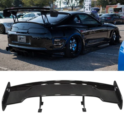 46" Adjustable Rear Trunk Spoiler Racing Wing GT Gloss Black For Toyota Supra GR Foto 1 de 4