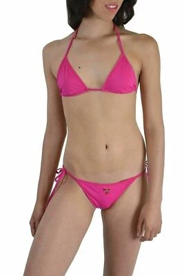 Traje de baño bikini de dos piezas decorado con detalle de metal fucsia Dsquared EE. UU. L UE 44 Foto 1 de 4