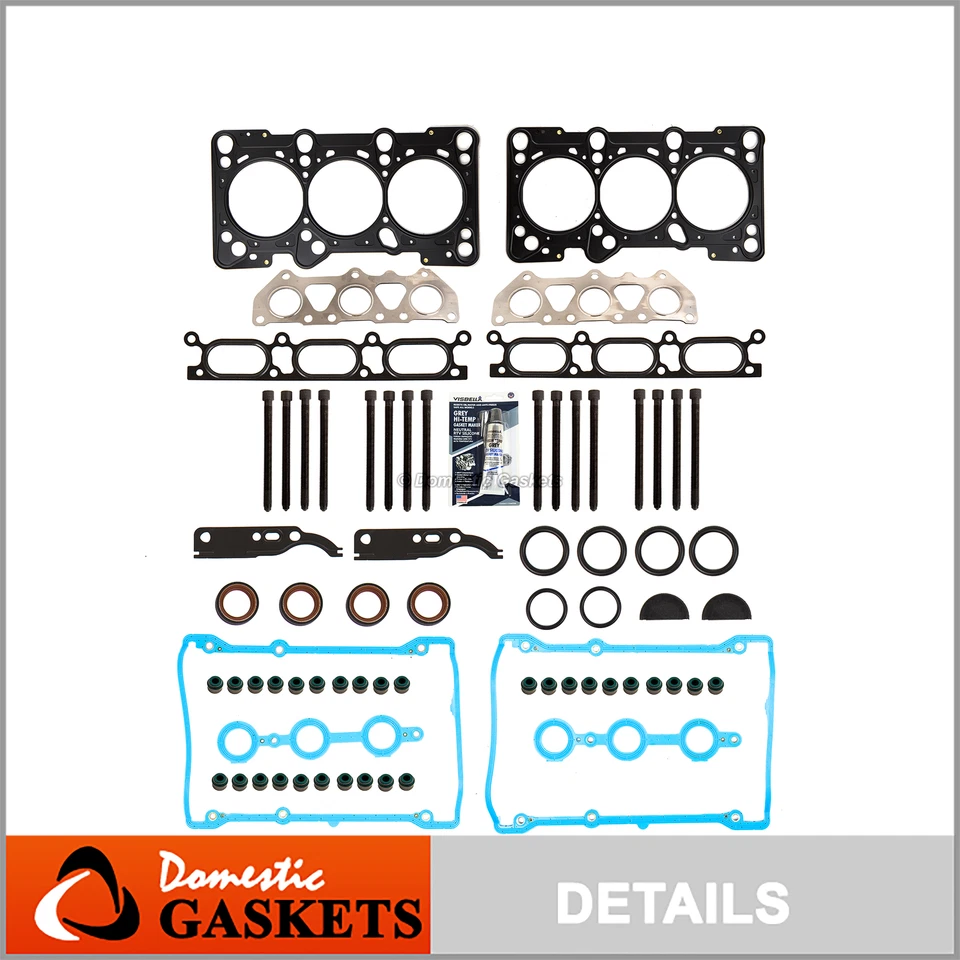 Juego de pernos de junta de culata para 00-05 Audi Allroad Quattro S4 A6 Quattro Turbo 2,7 L Foto 1 de 4