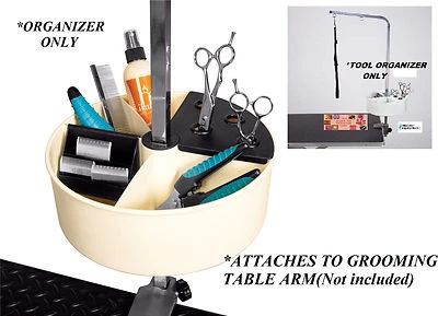 PET GROOMER ORGANIZADOR Carrito para Mesa de Acicalamiento Brazo-Herramienta Hoja Soporte de Tijera Foto 1 de 3