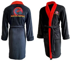 Mortal Kombat Dragon Logo Adult Bathrobe Dressing Gown NEW - Picture 1 of 3