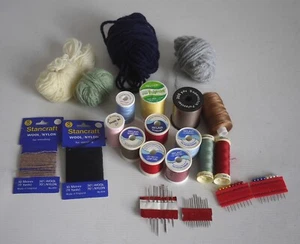 Vintage Sewing Items SYLKO Gutermann etc Sewing Thread, Needle, Pins - Picture 1 of 12