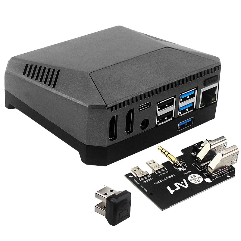 Argon One M.2 Aluminum Metal Case + FAN SSD Expansion Board For Raspberry Pi 4 B - Image 1 of 4