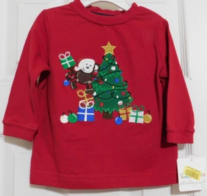 NEW WITH TAGS VERY CUTE BOYS CHRISTMAS  LONG SLEEVE SHIRT, SIZE 12 MONTHS. - Picture 1 of 3