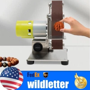 7 Speed Mini Belt Sander Grinder Electric Benchtop Polishing Grinding Machine - Picture 1 of 18
