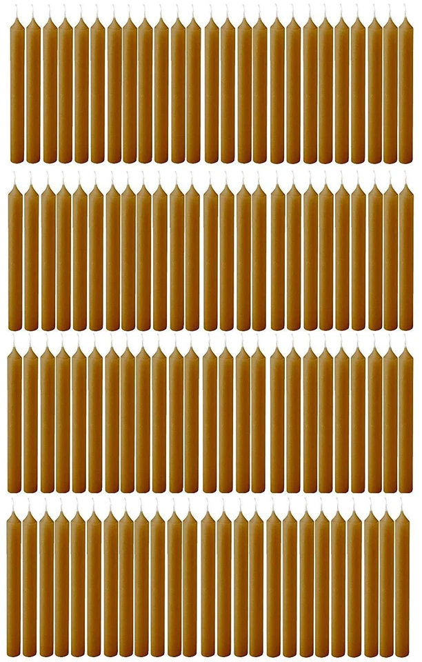 BRUBAKER 100 Tree Candles - Yellow - 4" x 0.49" - Bulk - Image 1 of 1