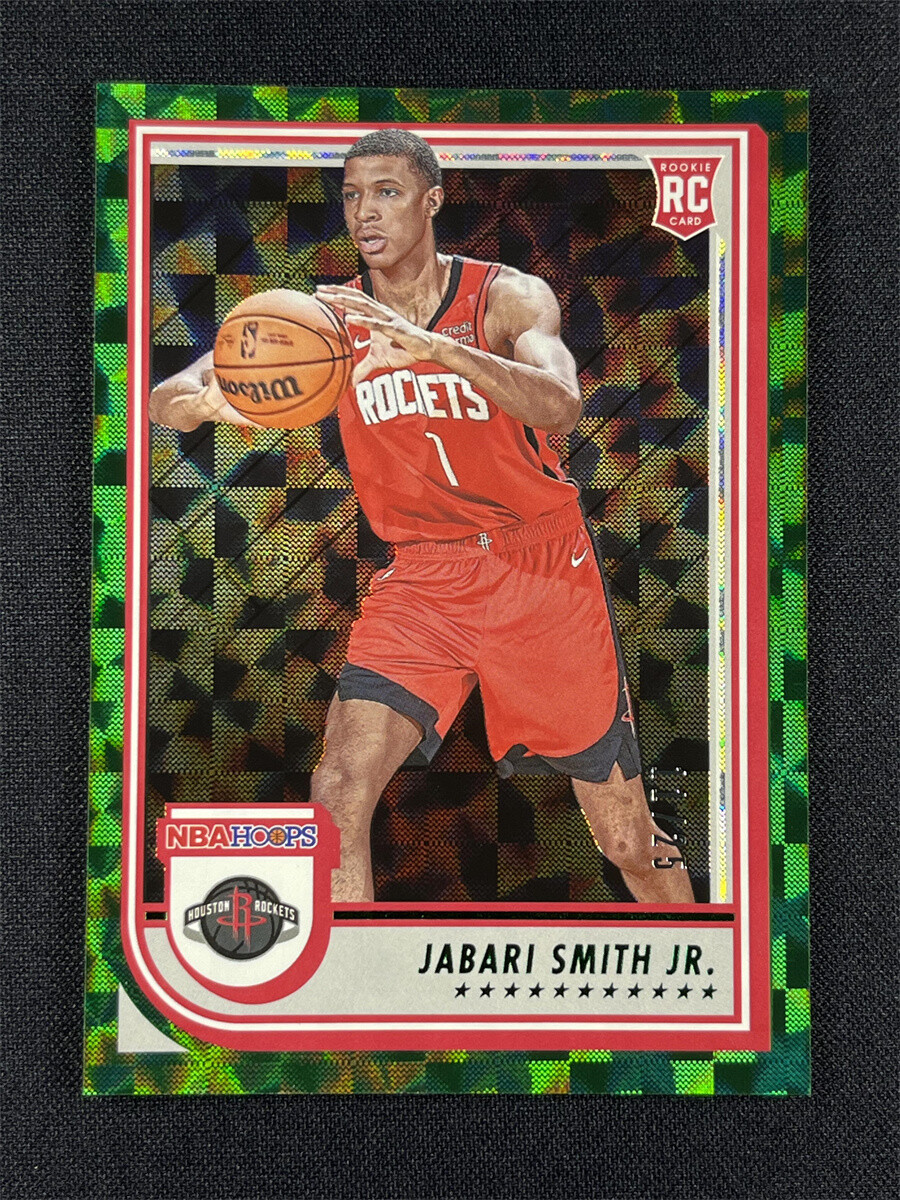 2022-23 Panini NBA Hoops Jabari Smith Jr. #233 Green hyper RC Rookie 11/25