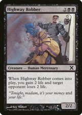 Magic MTG Tradingcard Tenth Edition 2007 Highway Robber 150/383