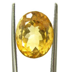 8.70 Ct Natural Citrine Quartz Loose Gemstone Oval Cut Healing Stone - 60075 - Afbeelding 1 van 5