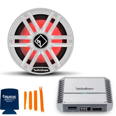 Rockford Fosgate 10" Marine Sub & PM500X1BD Mono Amp Kit - Image 1 of 4