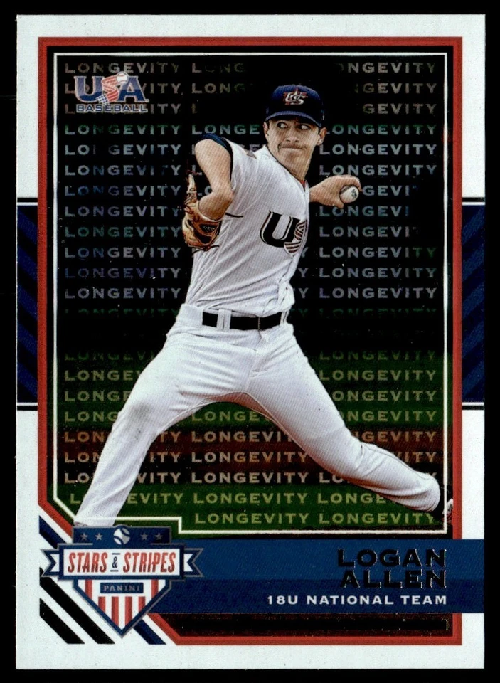 2017 Panini Stars and Stripes Longevity Logan Allen USA #35 - Image 1 of 2