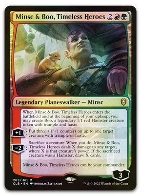 Minsc & Boo, Timeless Heroes #285 (Foil) (NM) Baldur's Gate CLB Magic MTG - Image 1 of 2