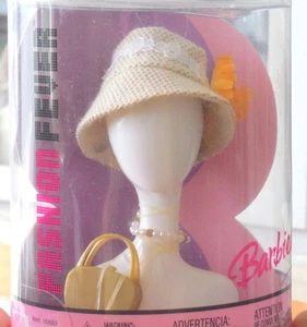 De colección Barbie Moda Fiebre Sombrero Cartera Accesorios Maniquí Sombrero Soporte NRFB P7433 - Imagen 1 de 3