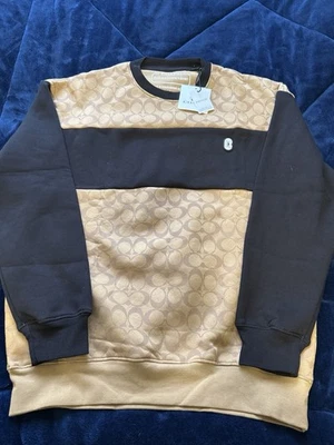 Suéter Coach tamanho grande monograma gola redonda – Tamanho grande (novo em folha com etiquetas) - Imagem 1 de 4