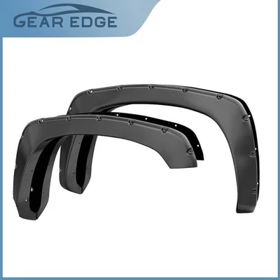 Fender Flares for 1999-2007 GMC Sierra 1500 2500 3500HD Pocket Rivet Bolt Style Foto 1 de 4