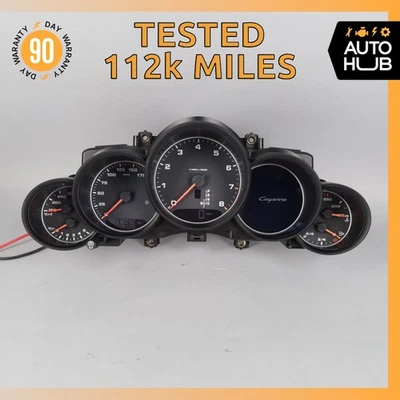 Porsche Cayenne 958 2016 3,6 L VR6 cuadro de instrumentos velocímetro OEM 112 k Foto 1 de 4