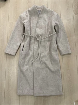 Abrigo Citizen moderno con corbata frontal envolvente para mujer talla M/L largo Foto 1 de 4