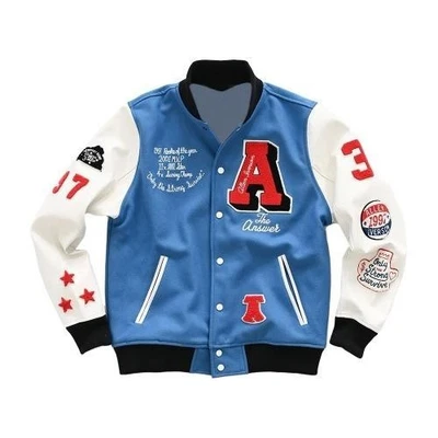 Chaqueta de bombardero universitaria Stephn Curry Iverson The Answer Melton envío gratuito Foto 1 de 4