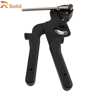 1x Steel Cable Tie Gun Heavy Duty Stainless Auto Tightener Tensioner Cutter - image 1 of 4