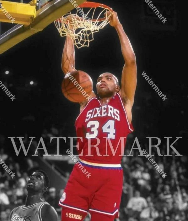 Foto foco de baloncesto CT290 Charles Barkley 76ers Sixers 8x10 11x14 16x20 Foto 1 de 1
