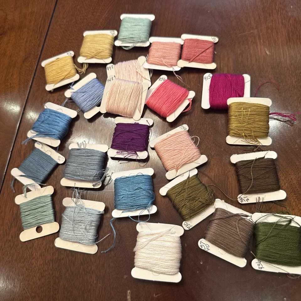 Estate Lot DMC fine embroidery threads hand sewing most colors labeled - Image 1 of 4