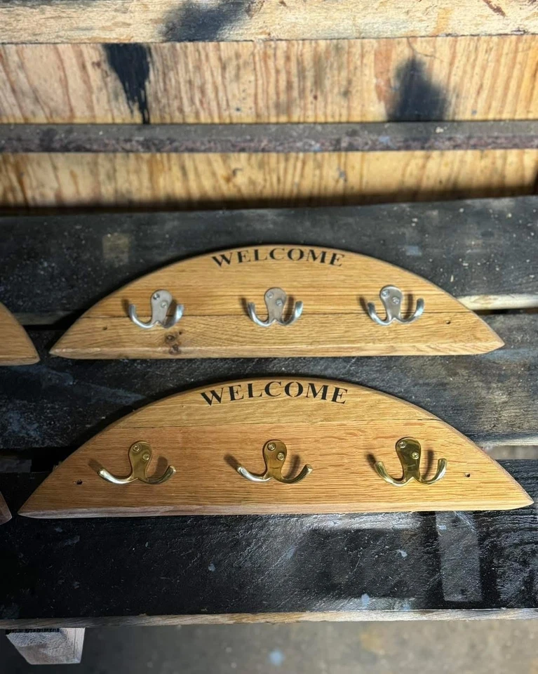 Barrel Lid Coat Hanger - Whisky & Wine Barrels - Image 1 of 1