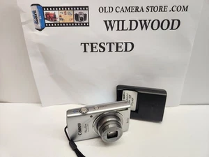 Canon PowerShot ELPH 135 Digital Camera 16MP 8x Optical Silver Lens Mint Tested - Picture 1 of 6